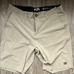 Billabong Tan Flat Front Shorts Casual Style